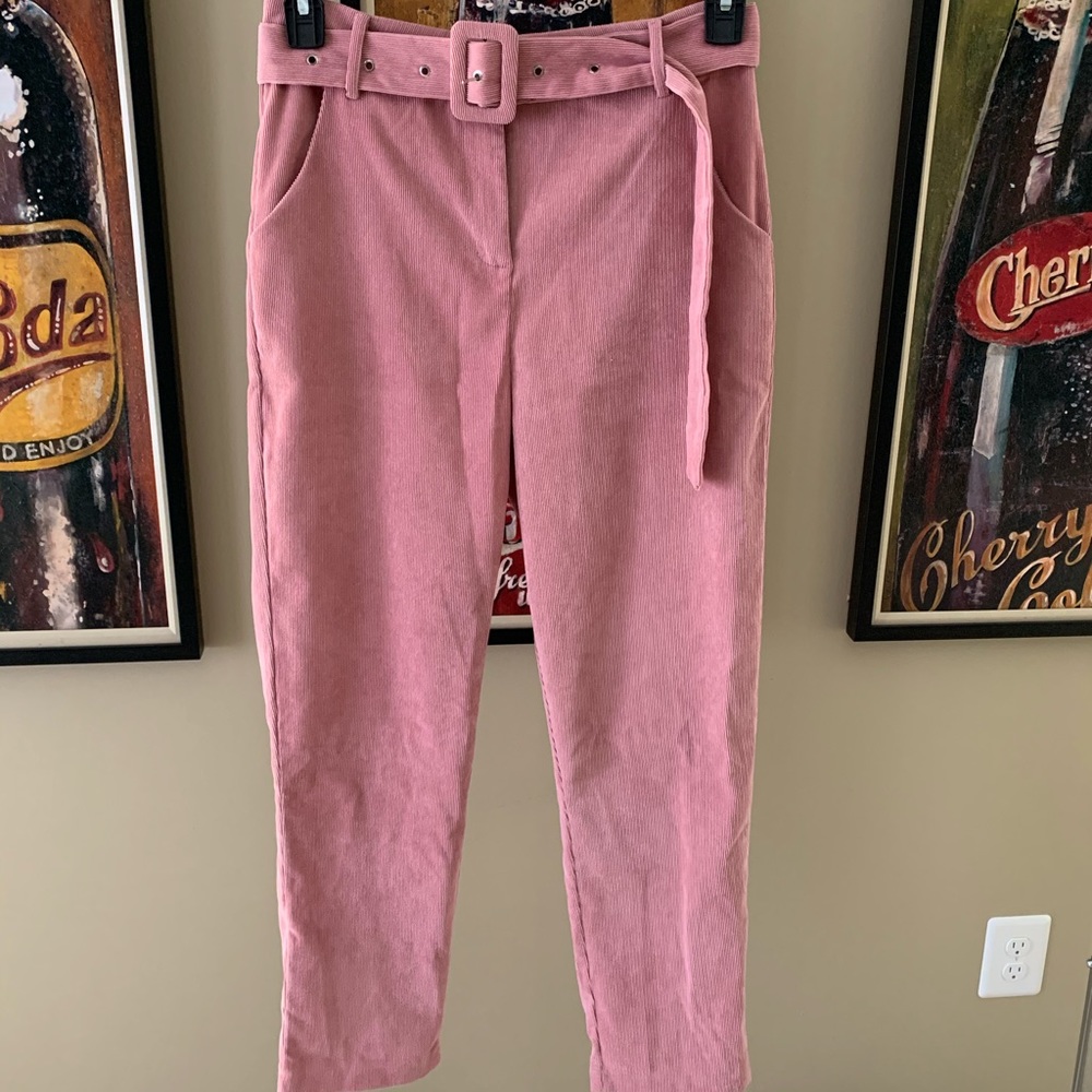 ZAFUL PINK CORDUROY PANTS